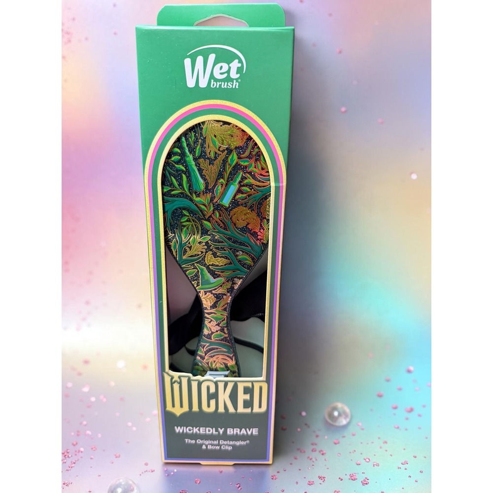 Wet Brush - Wicked Movie Elphaba - Original Detangler & Bow Clip SET - *NEW!*